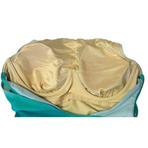 Talbots Miraclesuit Regatta Wise Dye One Piece Swimsuit Firm Control Size 12 - Picture 11 of 13